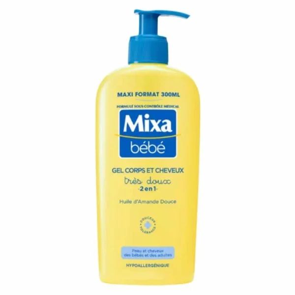 Mixa Bébé Gel Très Doux 2 En 1 Corps Et Cheveux 300ml