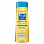 Flacon jaune Mixa bébé shampooing très doux 300 ml, bouchon bleu