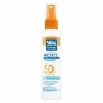 Spray solaire Mixa Solaire Hyaluron Protect SPF 50, flacon blanc orange