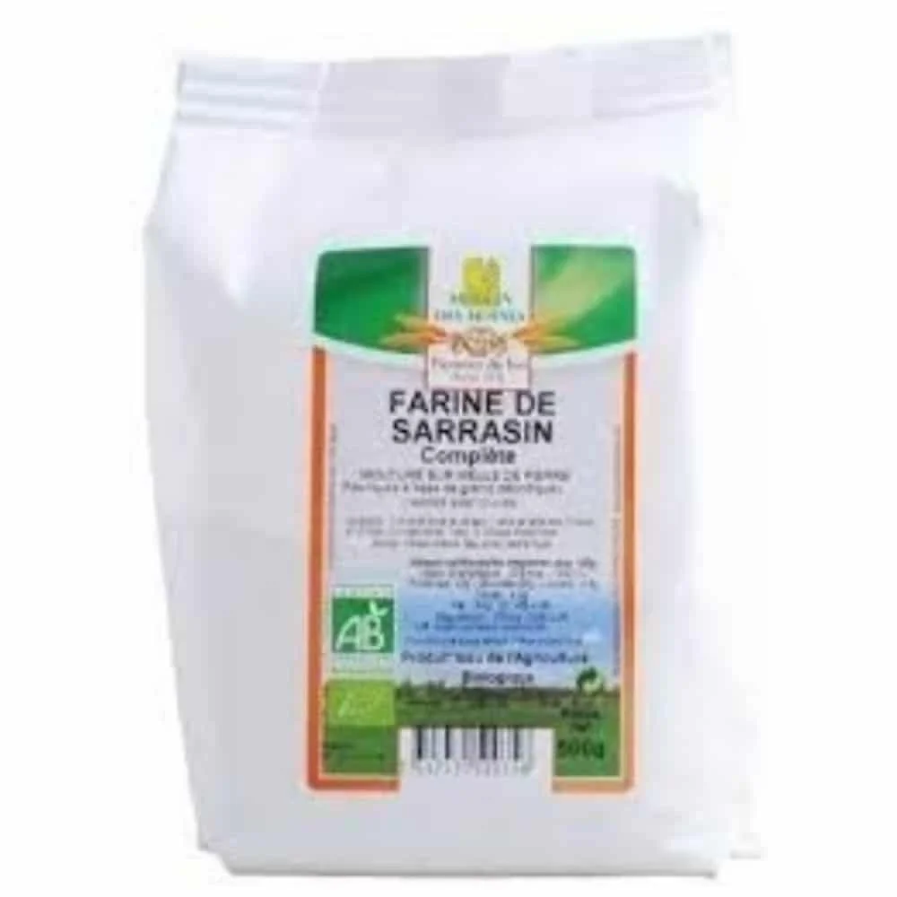 moulin-des-moines-farine-de-sarrasin-complete-bio-500g.jpg Sachet blanc Moulin des Moines farine de sarrasin complète bio 500 g