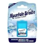 Blister bleu Mountain Breeze Cool Mint avec boîtier de 24 bandelettes