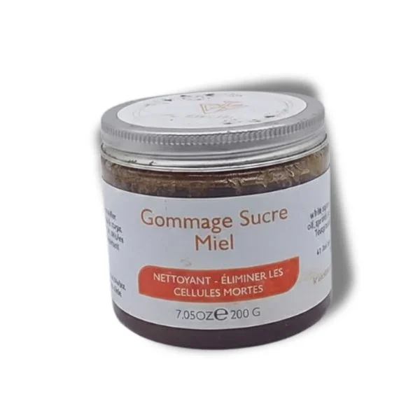 Pot en verre de gommage sucre et miel My Taklidi 200 g