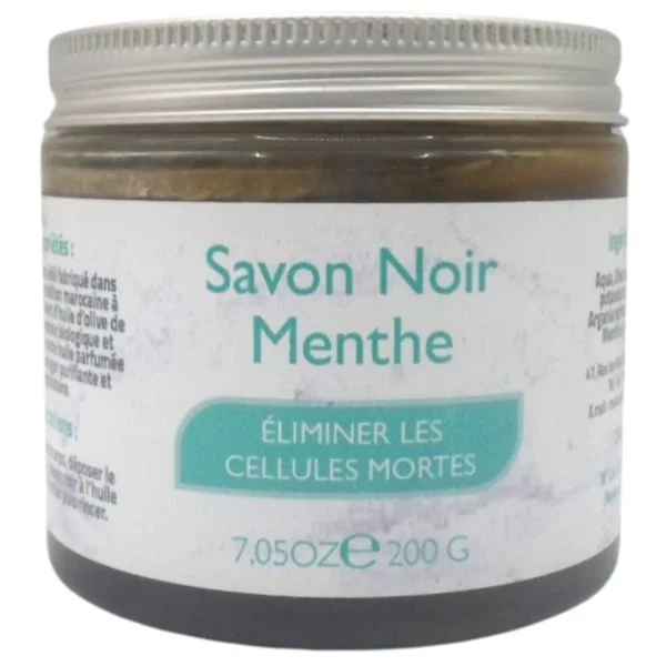 Pot de 200 g de savon noir à la menthe My Taklidi
