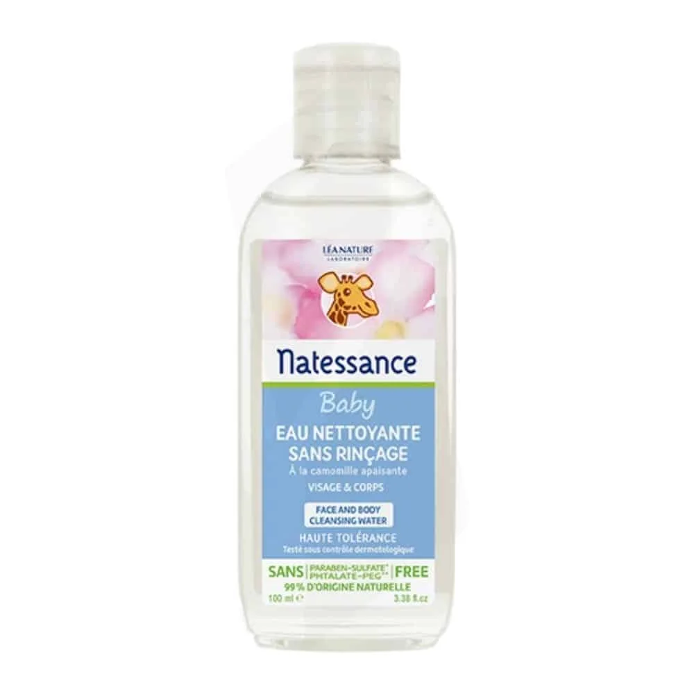 natessance-baby-eau-nettoyante-sans-rincage-100ml.jpg Flacon transparent 100 ml eau nettoyante sans rinçage Natessance Baby