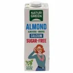 Brique blanche NaturGreen boisson amande calcium sans sucres, 1 litre, bouchon vissé