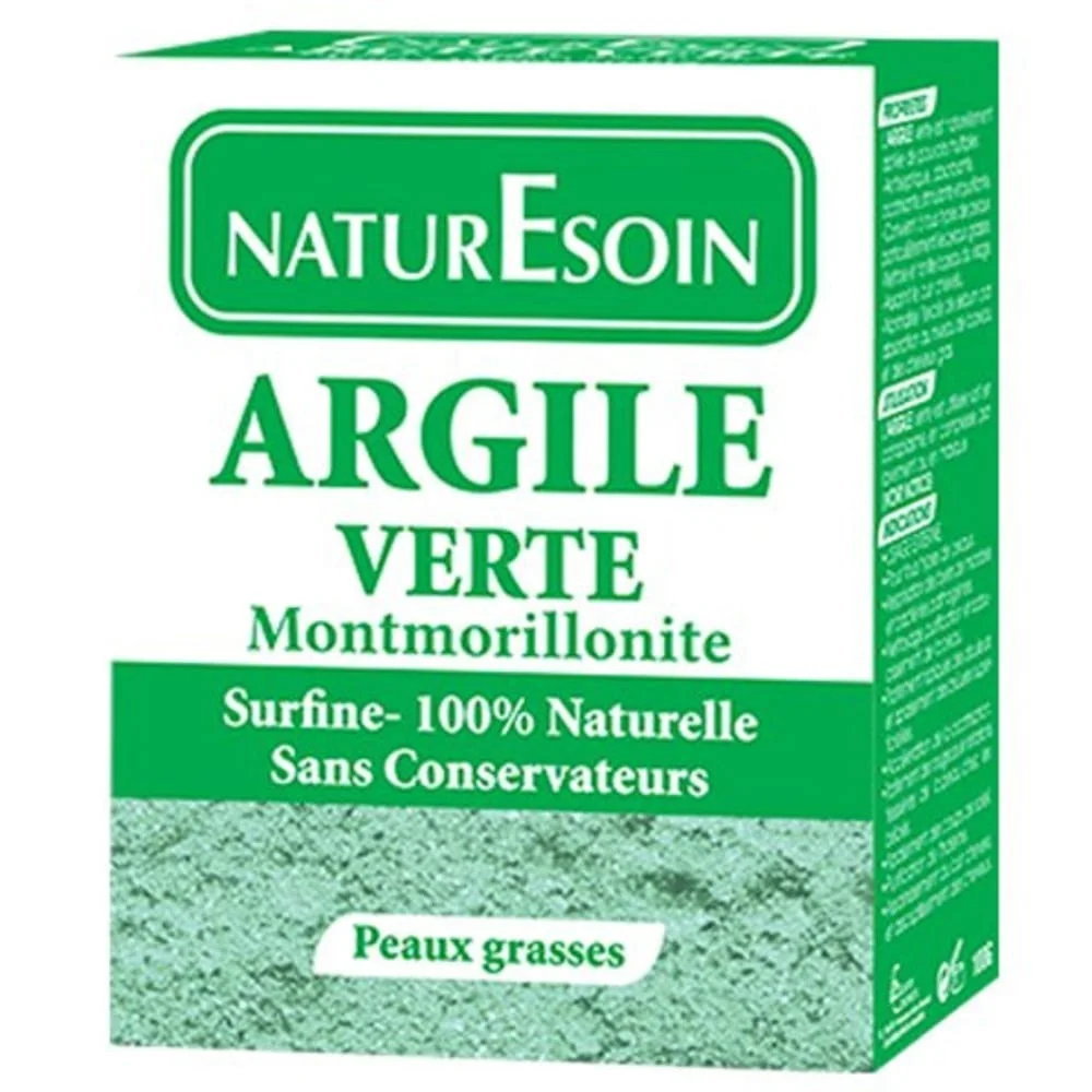 naturesoin-argile-verte-100g.jpg Boîte verte Naturesoin argile verte montmorillonite surfine 100 g