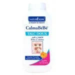 Flacon blanc Naturesoin CalmaBébé Talc Doux 100 g au calendula