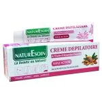 Tube et boîte de crème dépilatoire Naturesoin à l'huile d'amandes douces