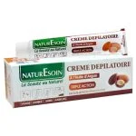 Tube et boîte brune de crème dépilatoire Naturesoin à l'huile d'argan