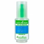 Flacon transparent Naturesoin huile de paraffine 50 ml, visuel goutte bleue