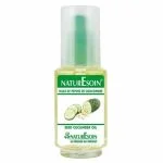 Flacon clair Naturesoin huile de pépins de concombre 50 ml, concombre tranché