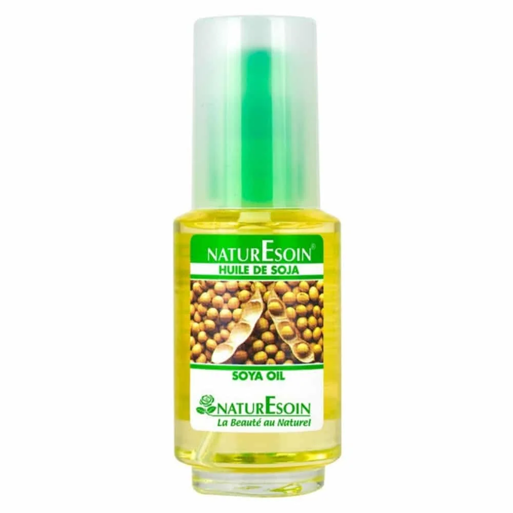 naturesoin-huile-de-soja-50ml.jpg Flacon spray transparent Naturesoin huile de soja 50 ml étiquette verte