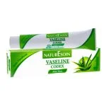 Tube et étui verts Naturesoin vaseline Codex aloe vera sans parabens
