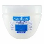 Pot rond blanc Naturesoin vaseline Codex nature avec pictogrammes bleus