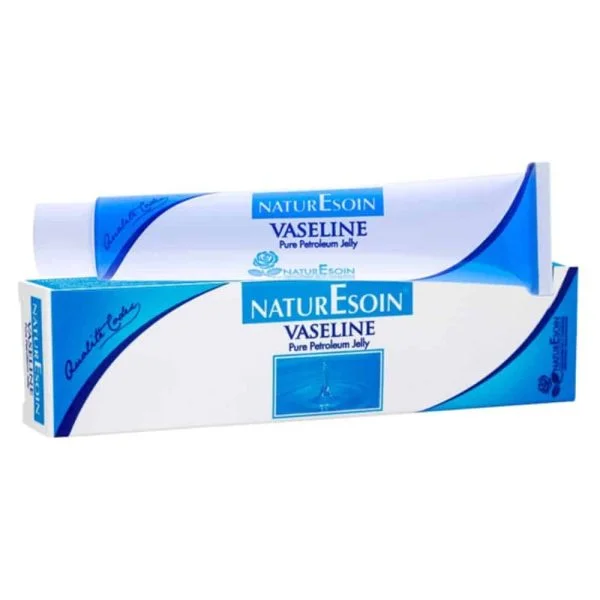 Tube et étui bleus Naturesoin vaseline Codex qualité pure petroleum jelly