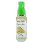 Flacon verre Naturo Pathica huile de maïs 50 ml, pompe verte, épis de maïs