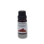 Flacon verre ambré 10 ml huile essentielle de cannelle, bouchon noir vissé