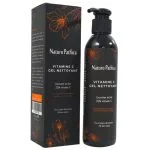 Flacon-pompe noir et étui Naturo Pathica vitamine C gel nettoyant visage
