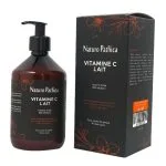 Grand flacon-pompe ambré et étui noir Naturo Pathica vitamine C lait corporel