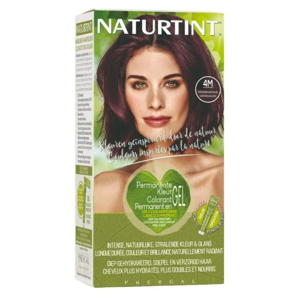 Naturtint Coloration Capillaire Permanente 150ml 4m Châtain Acajour