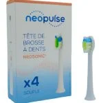Boîte de quatre têtes de brosse Neopulse Neosonic souples blanches