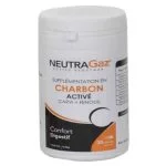 Pot blanc et orange NeutraGaz charbon activé carvi fenouil 30 gélules