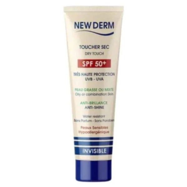 New Derm Écran Solaire Toucher Sec SPF50+ 50ml – photo 2