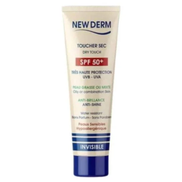 New Derm Écran Solaire Toucher Sec SPF50+ 50ml
