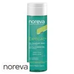 Flacon turquoise Noreva Exfoliac gel moussant doux visage corps