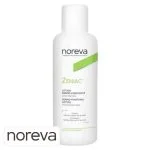 Flacon blanc Noreva Zeniac lotion dermo-purifiante zones étendues 125 ml