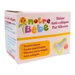 Boîte Notre Bébé tétine anti-coliques pur silicone forme anatomique