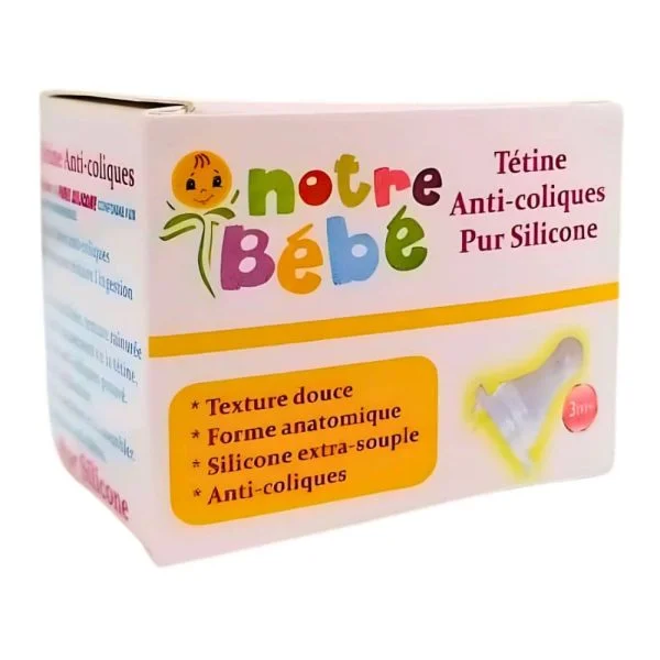Notre Bébé Tétine Anti-coliques 3mois+ 1u