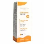 Étui orange et blanc Novaderm Écran Solaire Invisible SPF50+ 50 ml