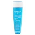 Flacon bleu translucide Novaskin Lotion Tonique Équilibrante visage et yeux 200 ml