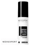 Flacon pompe blanc bouchon noir Novexpert contour des yeux pro-collagène 15 ml