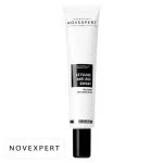 Tube blanc Novexpert Fluide Anti-âge Expert Pro-collagène étiquette noire
