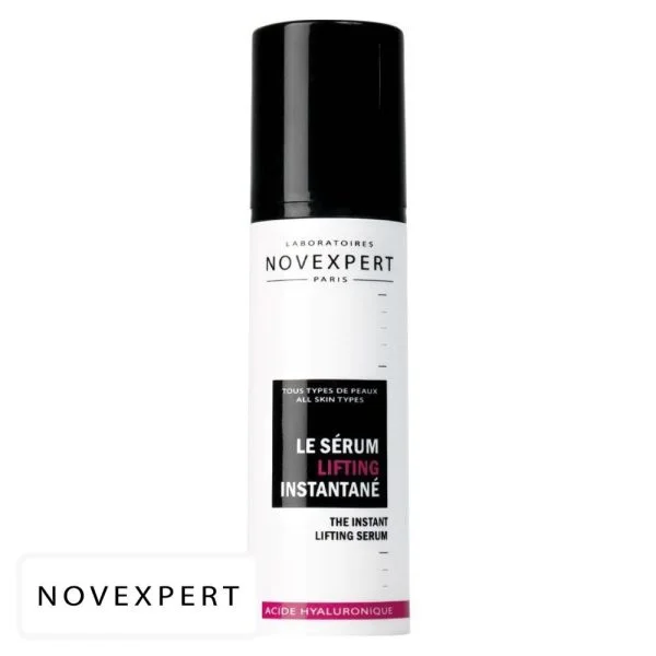 Flacon pompe blanc Novexpert Sérum Lifting Instantané acide hyaluronique 30ml