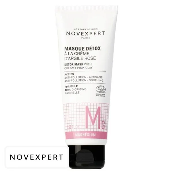 Novexpert (mg) Magnésium Masque Détox À La Crème D’argile Rose 75ml