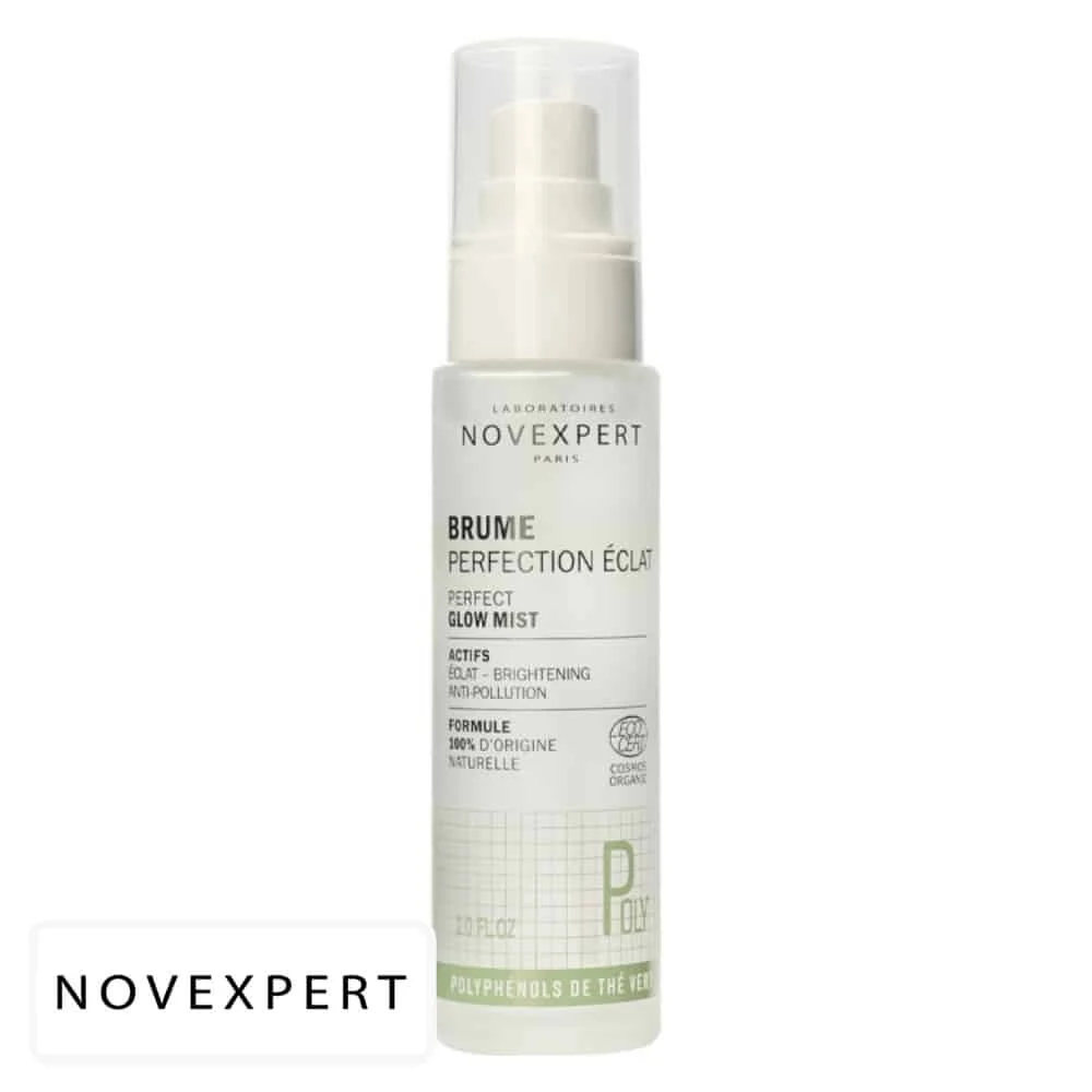 novexpert-poly-polyphenols-brume-perfection-eclat-60ml.jpg Flacon spray vert clair Novexpert Brume Perfection Éclat 60 ml