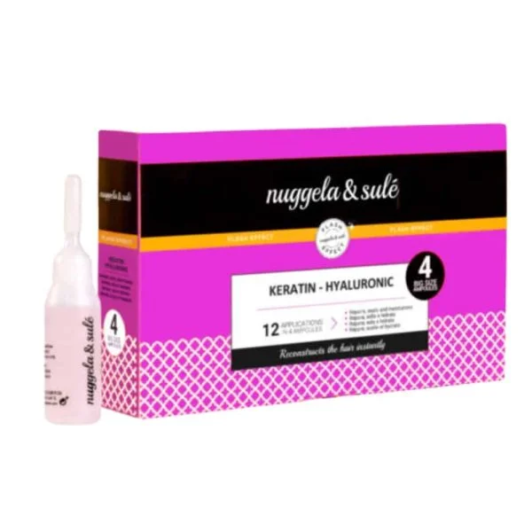 Nuggela & Sulé Ampoules Kératine Hyaluronique 4u