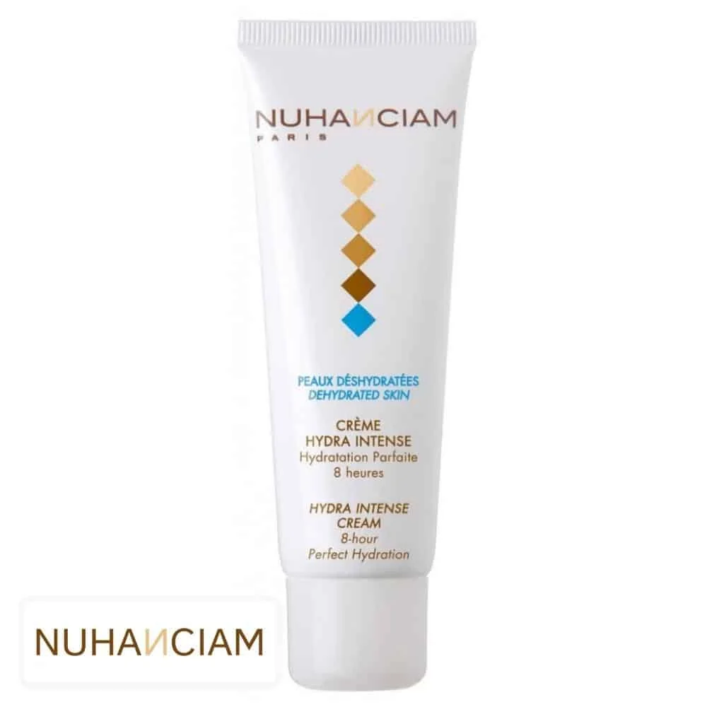 nuhanciam-creme-hydra-intense-hydratation-parfaite-8h-50ml.jpg Tube blanc Nuhanciam crème Hydra Intense pour peaux déshydratées 50 ml
