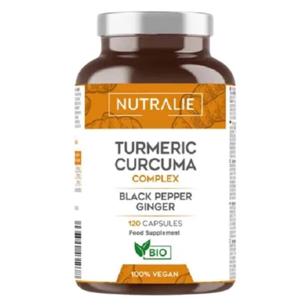 Nutralie Turmeric Curcuma Complexe Poivre Noir Et Gingembre 120 Gélules
