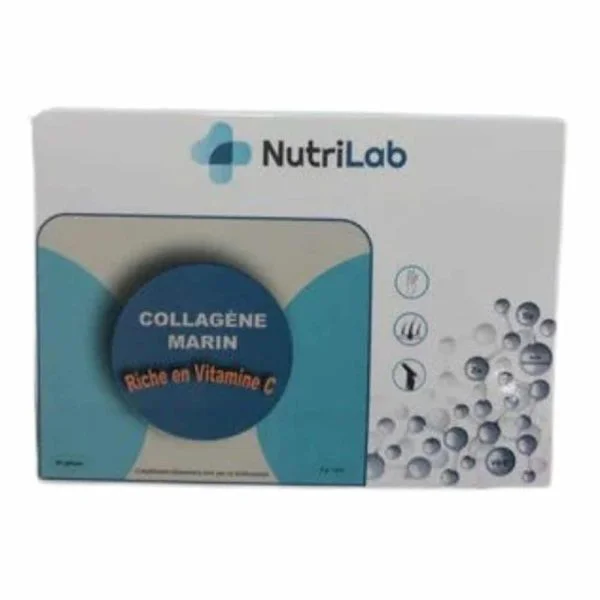 Nutrilab Collagène Marin Riche En Vitamine C 90 Gélules