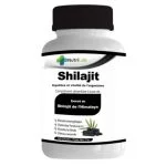 Flacon blanc et noir Nutrilab Shilajit de l'Himalaya, 60 gélules