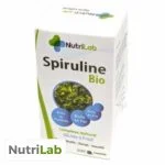 Boîte blanche et verte NutriLab Spiruline Bio comprimés complément alimentaire