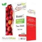 Boîte rouge NutriMax Acérola 500 vitamine C goût cerise Nutrilair