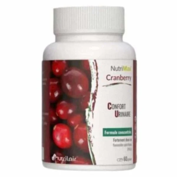 Nutrilair Nutrimax Cranberry Confort Urinaire Formule Concentrée 60 Gélules