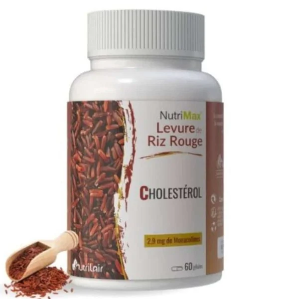 Nutrilair Nutrimax Levure De Riz Rouge Cholesterol 2,9mg Monacolines 60 Gélules