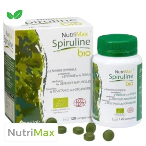 Nutrilair Nutrimax Spiruline Bio 240 Comprimés (120g)