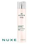 Flacon vaporisateur rosé Nuxe Body eau délassante parfumante 100 ml capot argenté